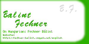 balint fechner business card